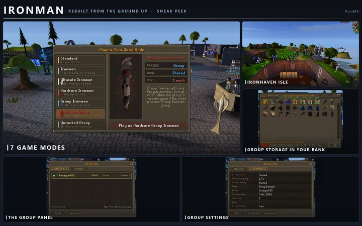 Ironman, rebuilt: 7 game modes